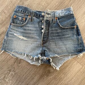 Levi’s 501 denim cut off shorts